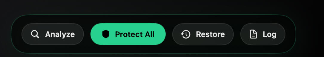 Collection Files Harbor Protect collection files screen
